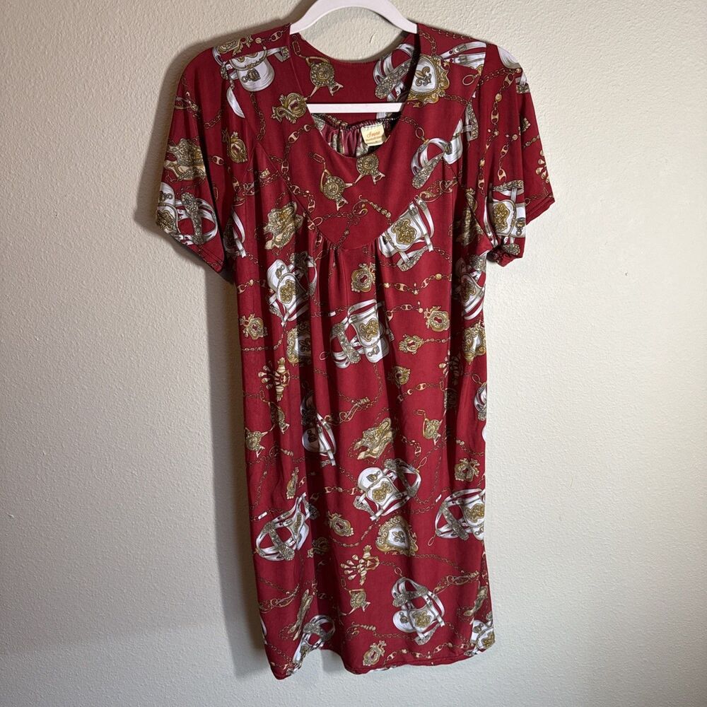 Irene Marshall Island Women’s House Dress Red